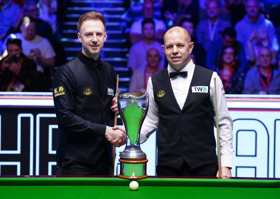 Judd Trump defeated Barry Hawkins last weekend