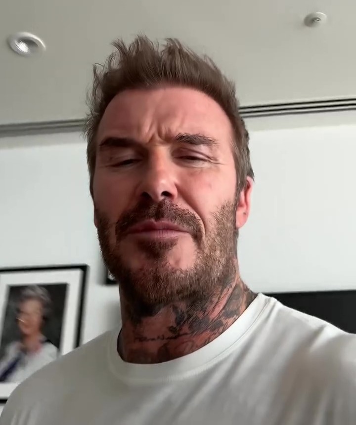 David Beckham revealed his picture of the late Queen Elizabeth on the wall