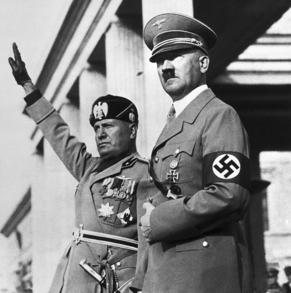 Benito Mussolini led a 'puppet state' Italy during Hitler's demonic rule