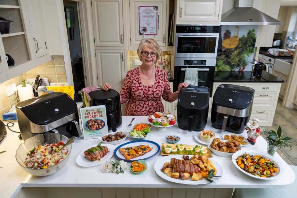 Great-gran Beverley Jarvis is cooking her entire Boxing Day meal for 14 in five air fryers