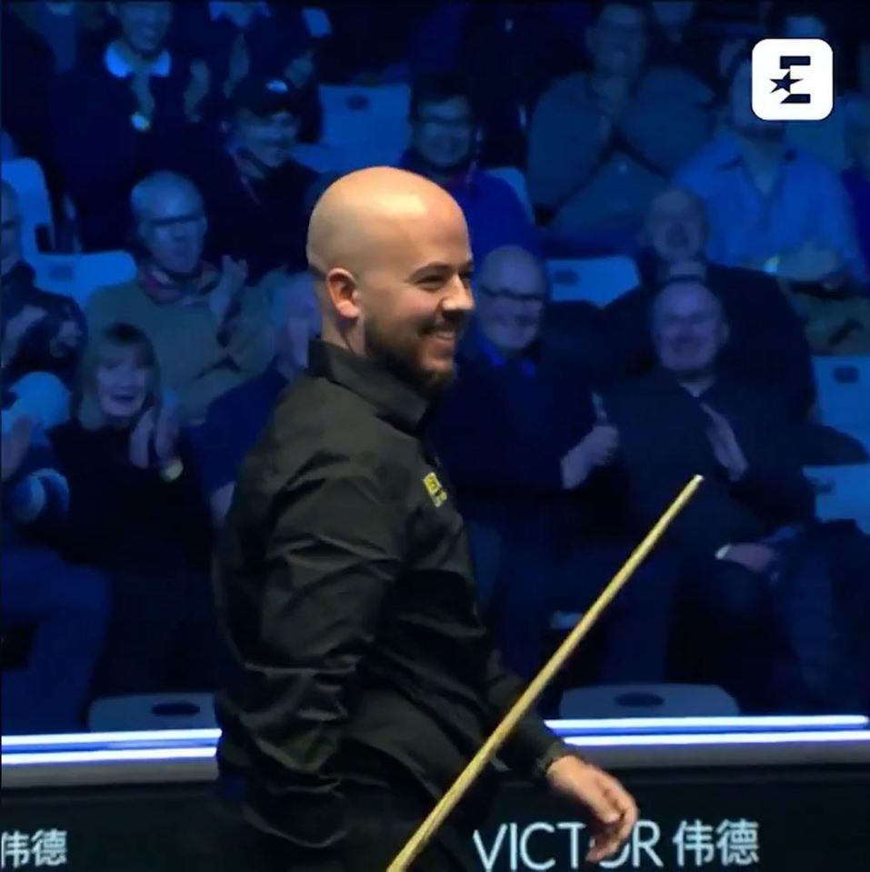 Brecel chuckled to himself after pulling off the shot