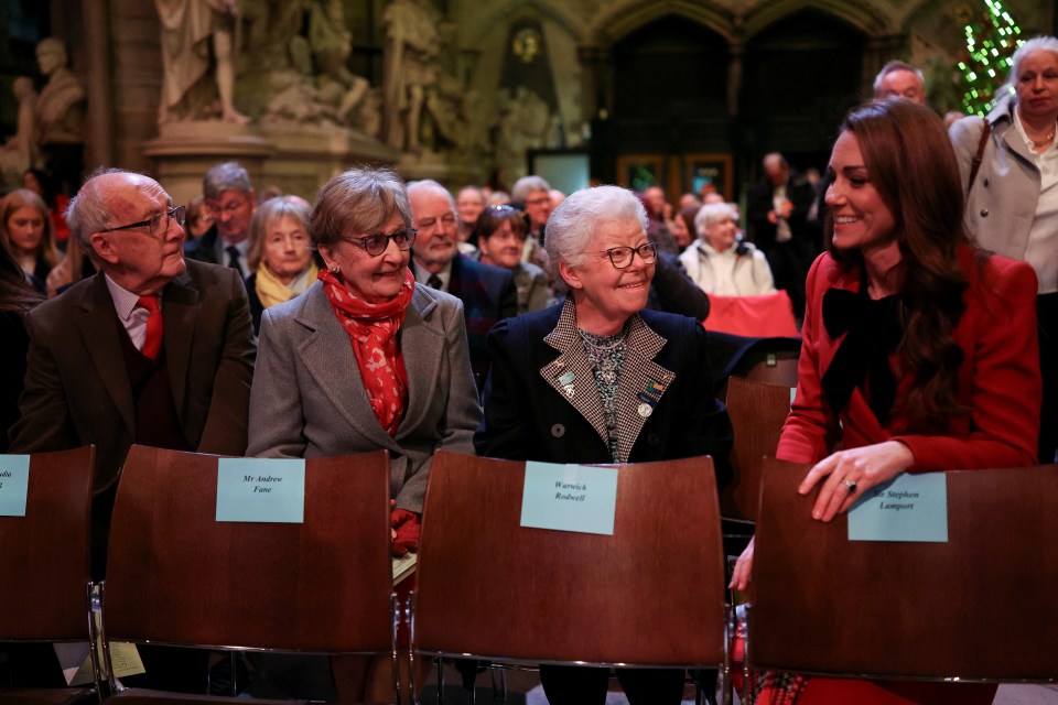 The princess sat down to chat with some more attendees