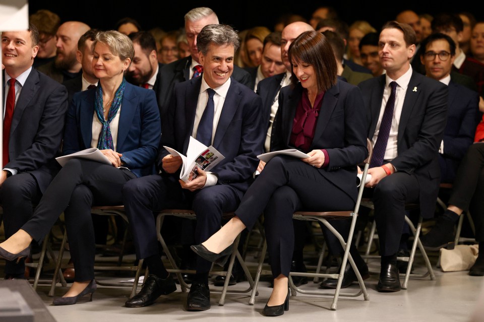 Health Secretary Wes Streeting, Home Secretary Yvette Cooper, Energy Secretary Ed Miliband and Chancellor Rachel Reeves