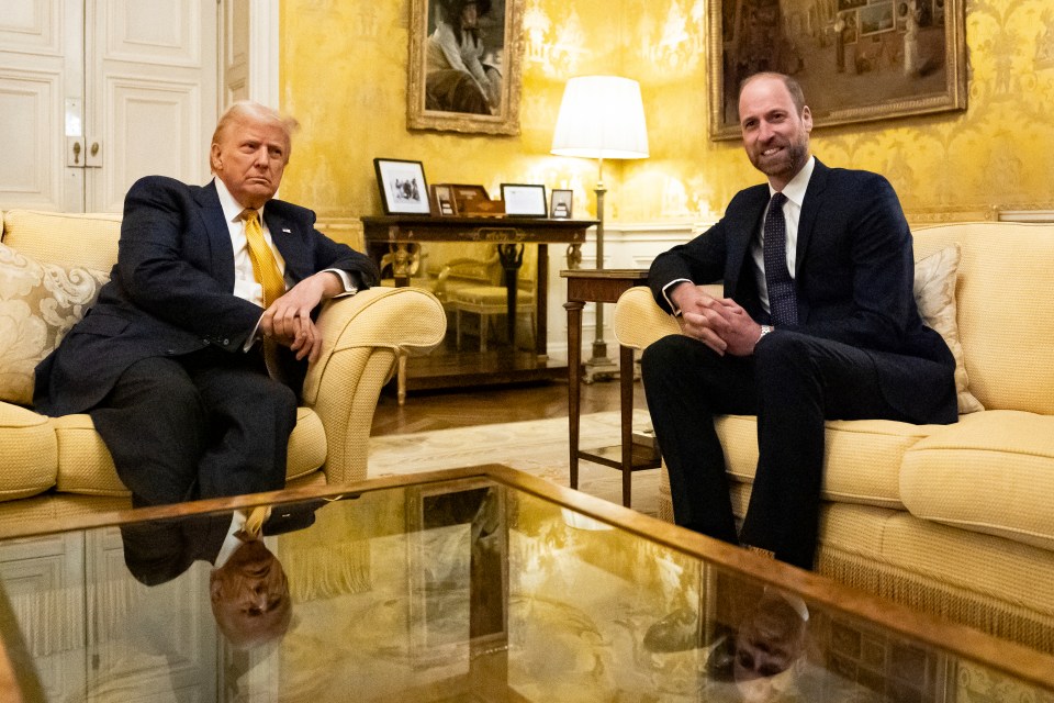 Prince William meets US President-elect Donald Trump at the UK Ambassadors residence in Paris