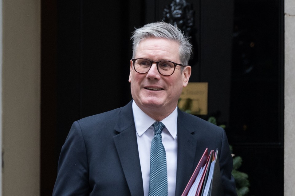 Sir Keir Starmer leaving 10 Downing Street.