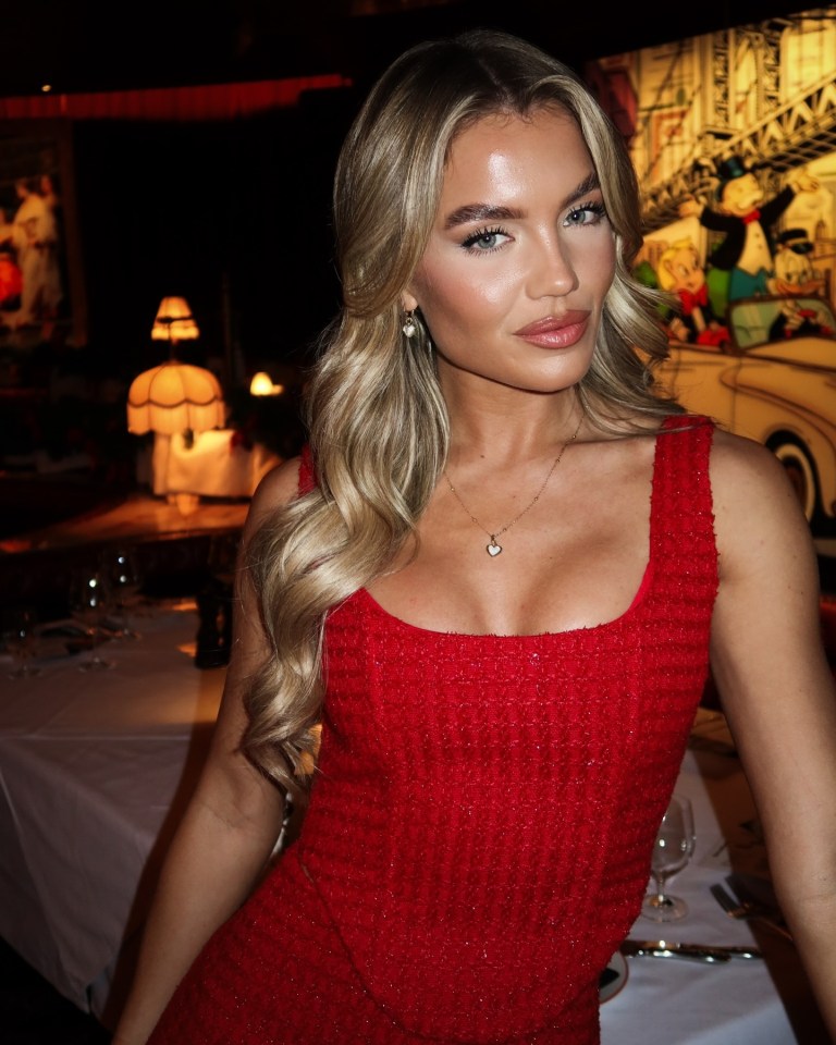 Molly Smith stunned her followers with a new shoot in a red dress