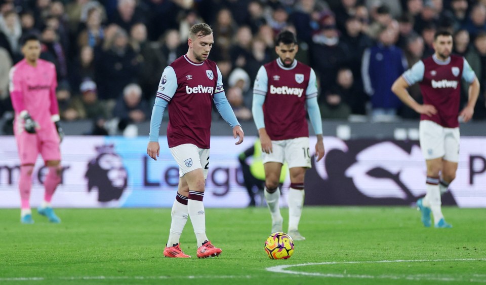 It was another dismal 90 minutes for West Ham