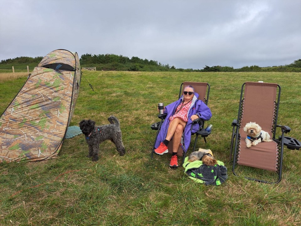 Despite being an avid camper, this is the first time Sue will be camping on Christmas Day