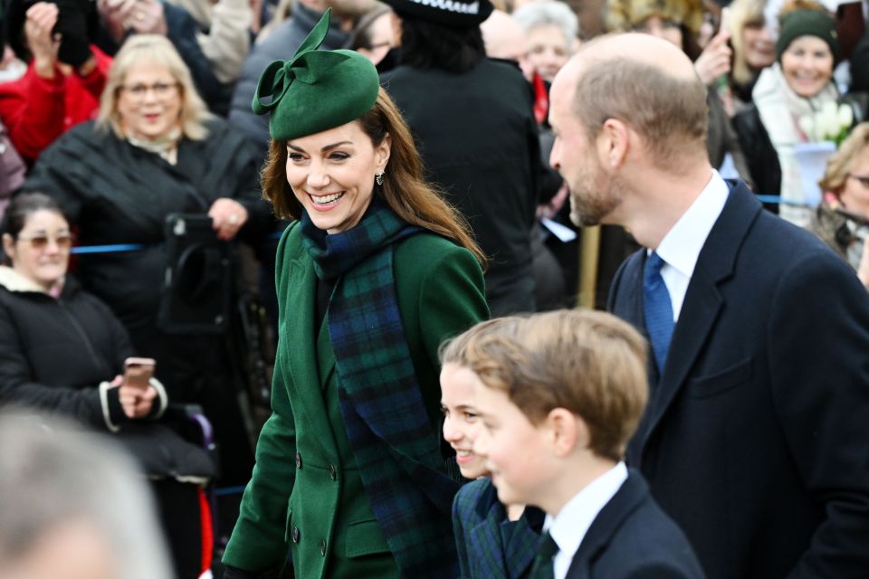 Catherine, Princess of Wales and Prince William in Sandringham today