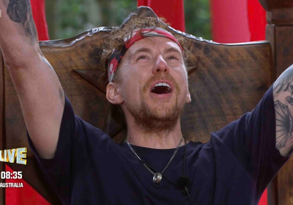 The pop star has emerged victorious after his jungle stint