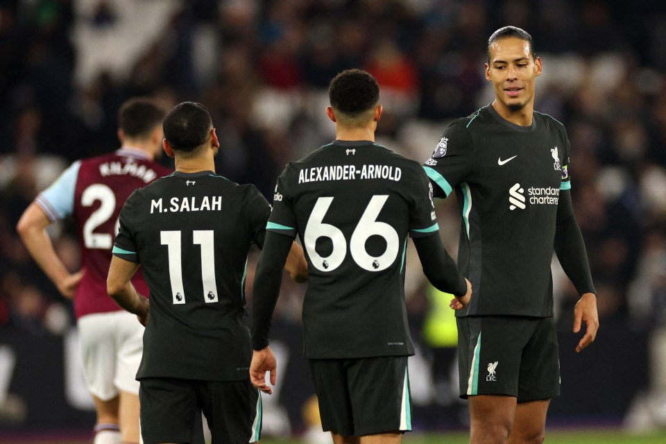 Liverpool trio Salah, Alexander-Arnold and Van Dijk are all out of contract this summer