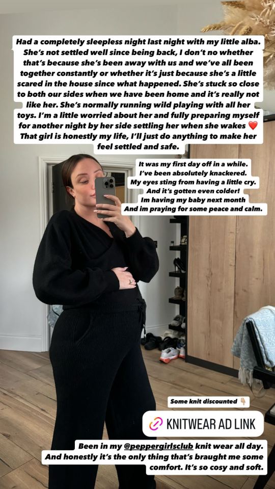 Charlotte Crosby has told fans 'my eyes sting from crying' after her terrifying armed robbery