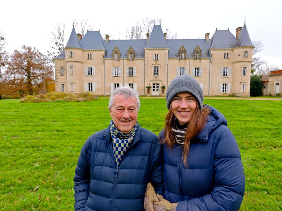 The couple bought the château in 2021 for the price of a small flat in London