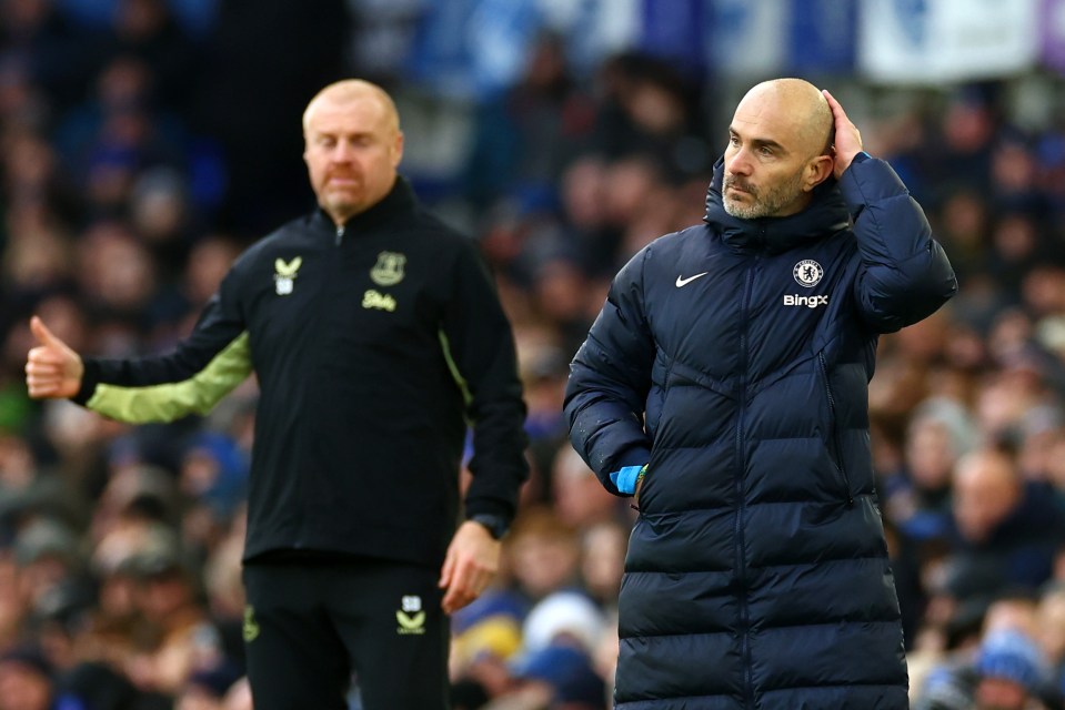 Chelsea boss Enzo Maresca saw his players struggle at Everton