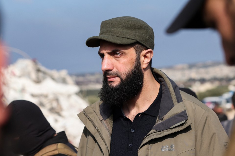 Abu Mohamed al-Jolani surveying earthquake damage in Syria.