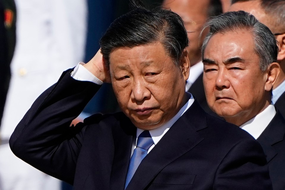 President Xi Jinping at a ceremony in Tiananmen Square.