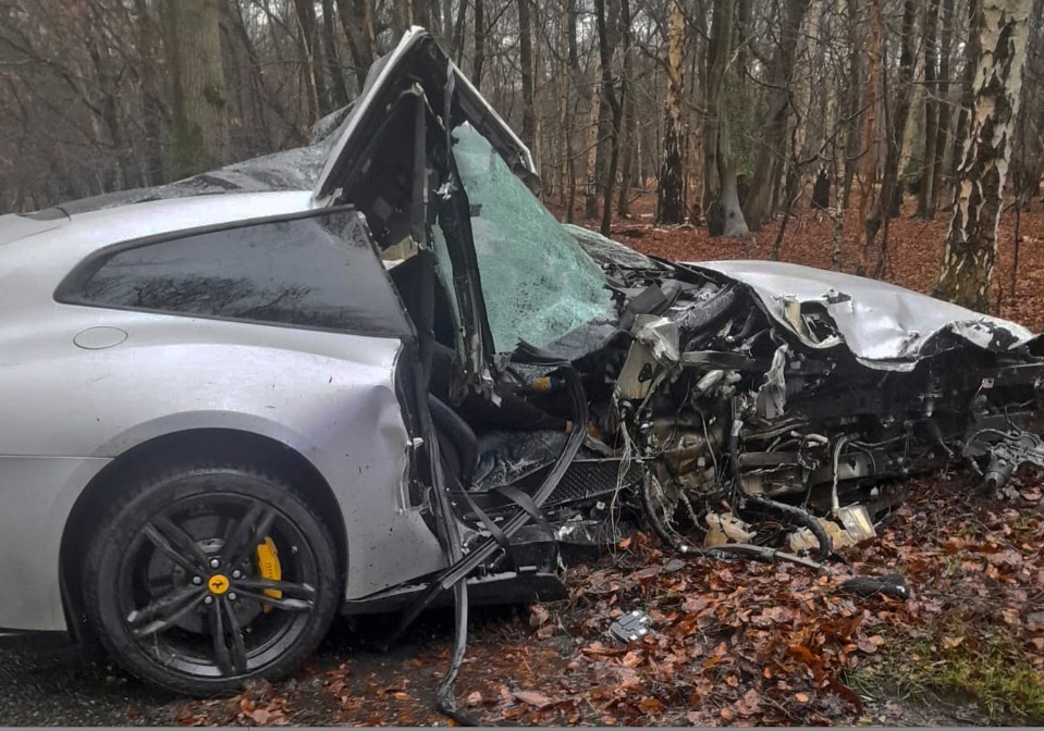 The Hammers skipper was lucky to escape the wreckage of his car alive