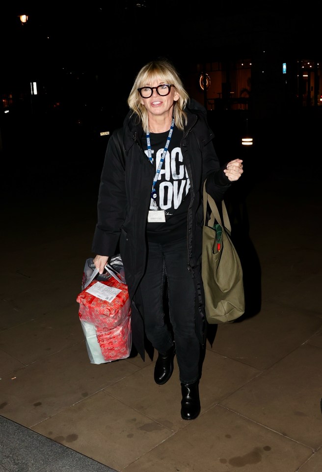 Radio 2 presenter Zoe Ball arrives at Broadcasting House in London for her last radio show