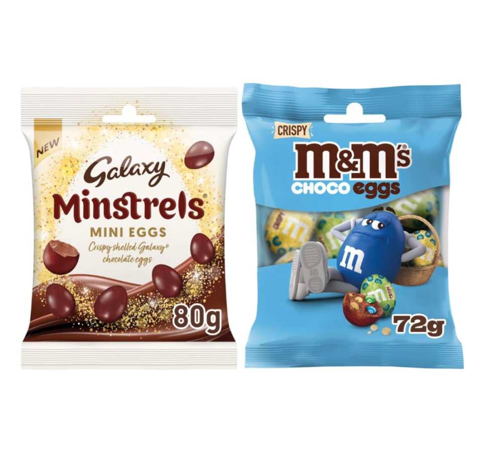 Galaxy Minstrels Mini Eggs & M&Ms Choco Eggs will be hitting shelves on Boxing Day