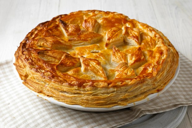 Steak and wild mushroom pie.