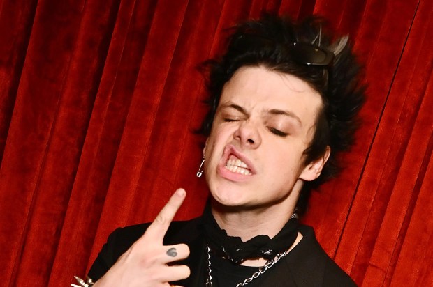 Yungblud at a British GQ and Christian Louboutin dinner.