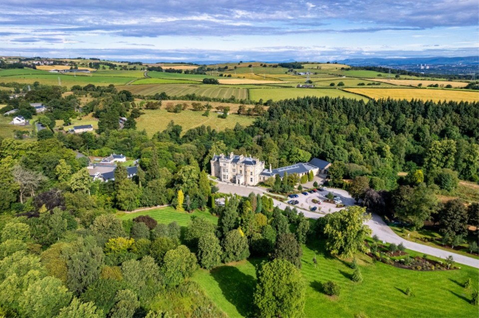 Crossbasket Castle is a 14-acre estate in High Blantyre