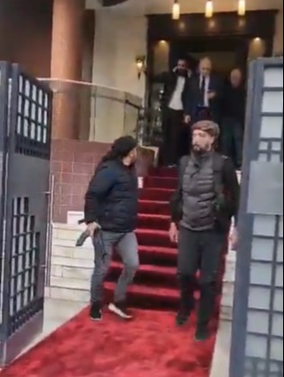 Syrian prime minister Mohammad Ghazi al-Jalali was filmed leaving his home