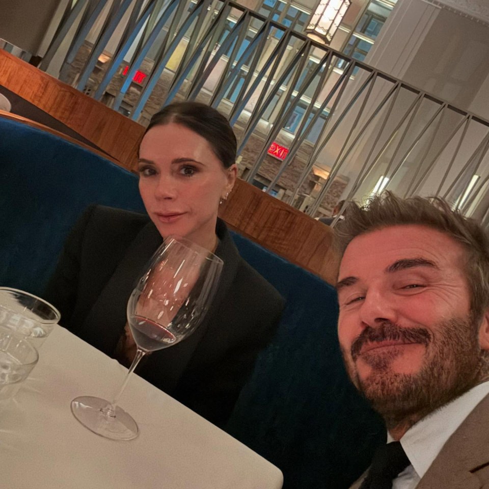 David and Victoria on a recent date night