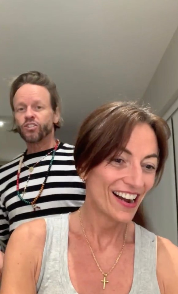 Davina and Michael laughed and joked as they appeared in the Instagram Live