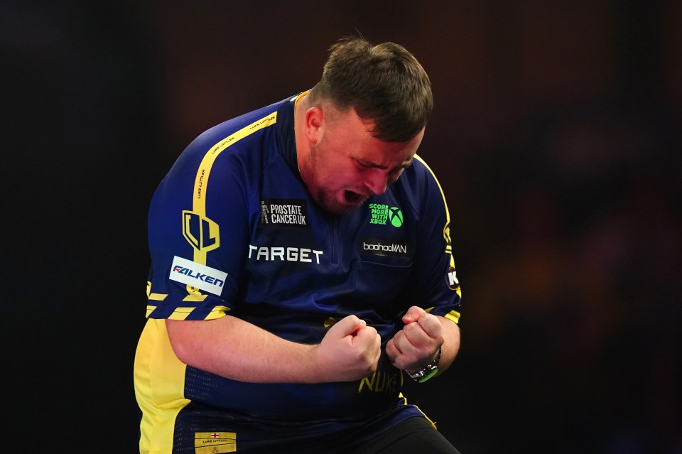 Luke Littler beat Ian White at the PDC World Championship