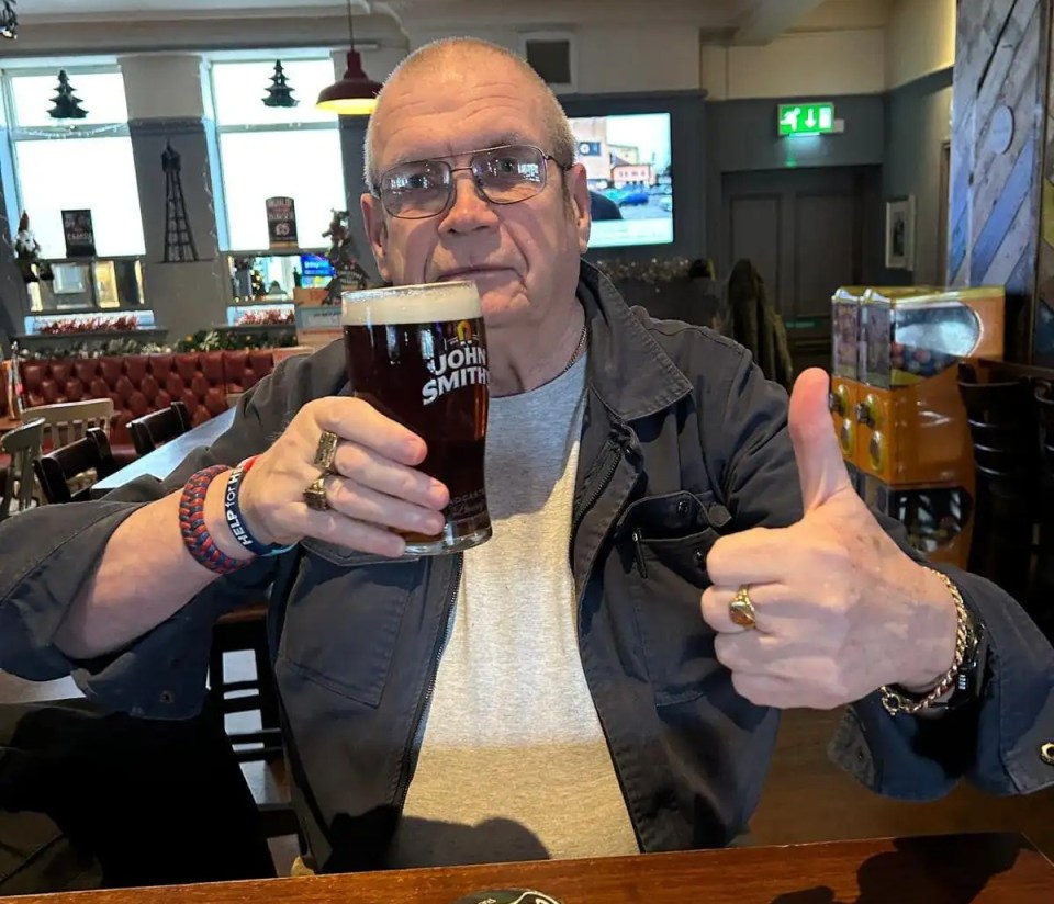 Les had travelled to the Manchester Derby from Blackpool