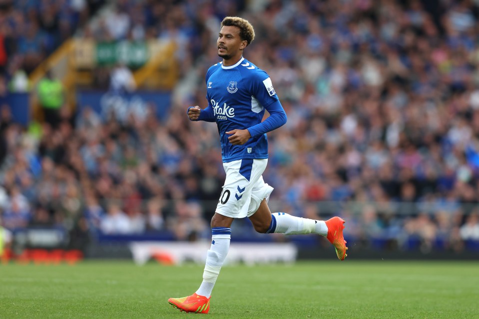 Dele Alli of Everton in action during a Premier League match.