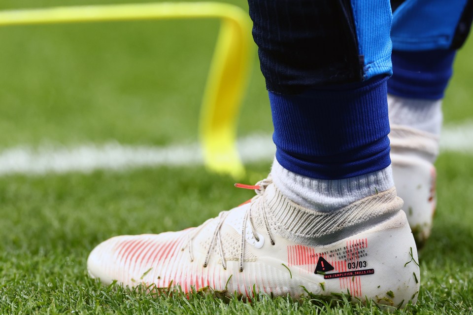 Cucurella's boots featured a cheeky marketing slogan