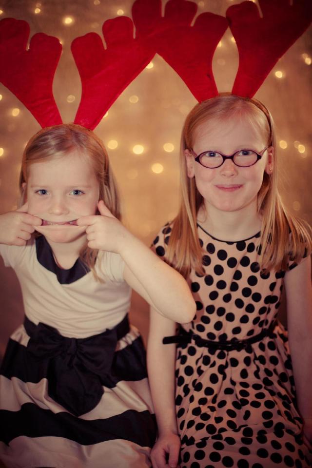 Ellie and Lucy were obsessed with Christmas