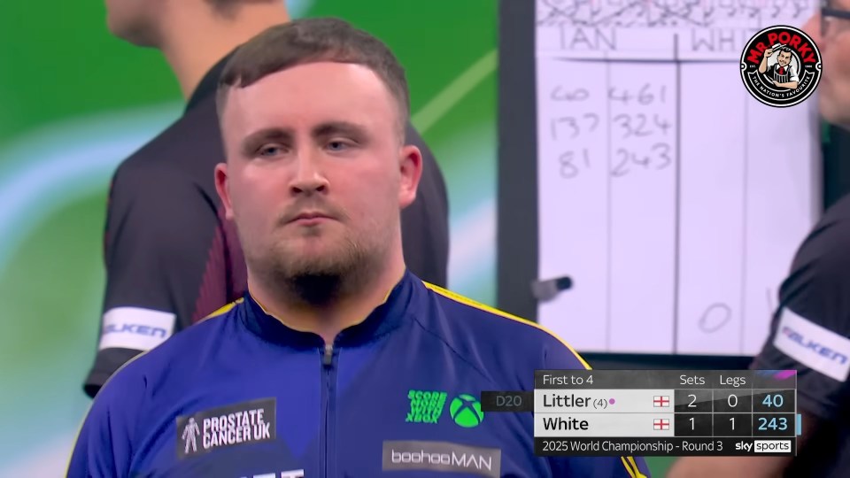 Luke Littler confronted booing fans during his World Darts Championship win over Ian White