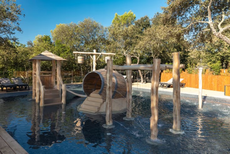 The campsite benefits from a huge on-site waterpark with features for young children