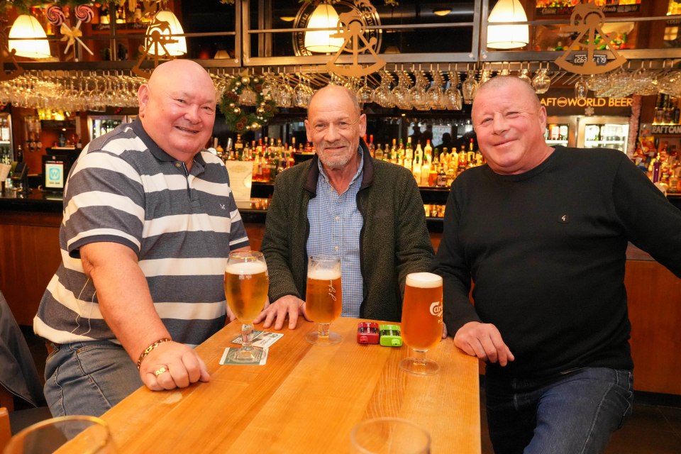 Pub regulars Alf, Paul and Micky, who like the new rules