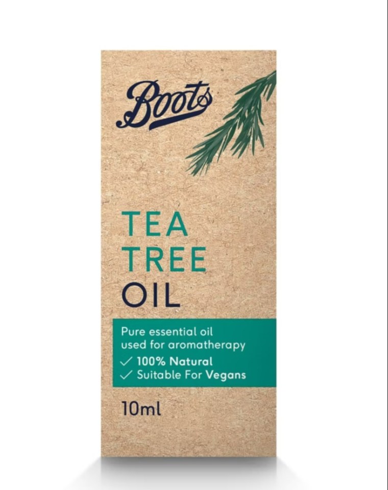 Chloe exfoliate with Boots Tea Tree oil