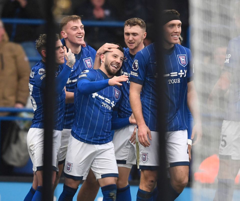 Ipswich ace Conor Chaplin opened the scoring in the first half