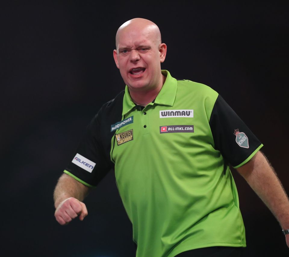 Michael van Gerwen beat England’s James Hurrell