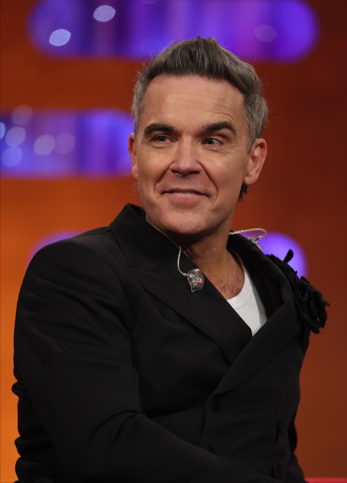 Robbie Williams appeared on the Graham Norton Show tonight