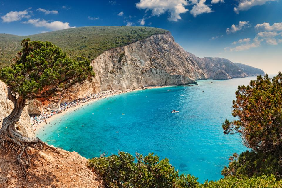 The spectacular Cape Lefkada cliff