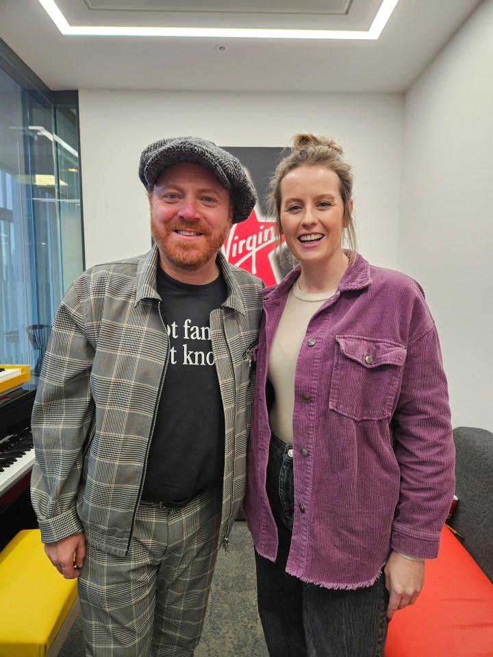 Leigh Francis, with Bizarre's Ellie Henman, is recording a Christmas single for charity with the help of some huge stars