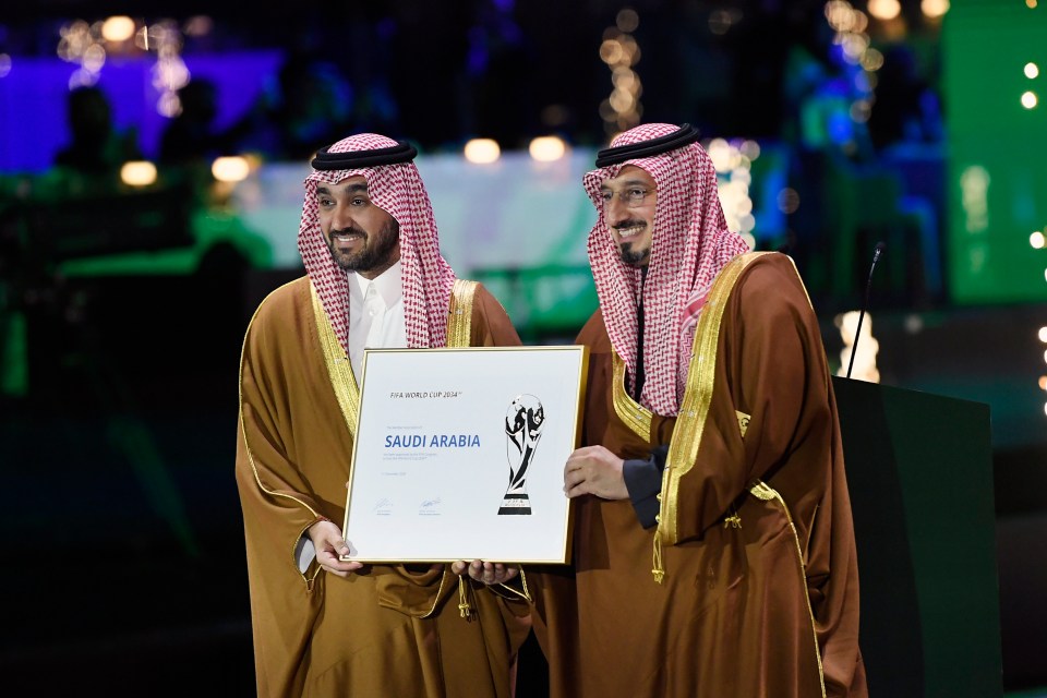 Fifa then confirmed Saudi Arabia as the 2034 World Cup hosts