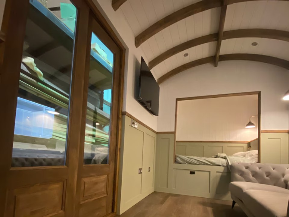 The Shepherds hut, which is 25ft x 8ft, offers one of “largest floor spaces available”