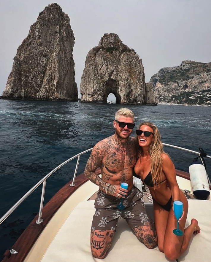 Happy times Ex on the beach star with his fiance Maddison reveals he is engaged and expecting first baby on the way