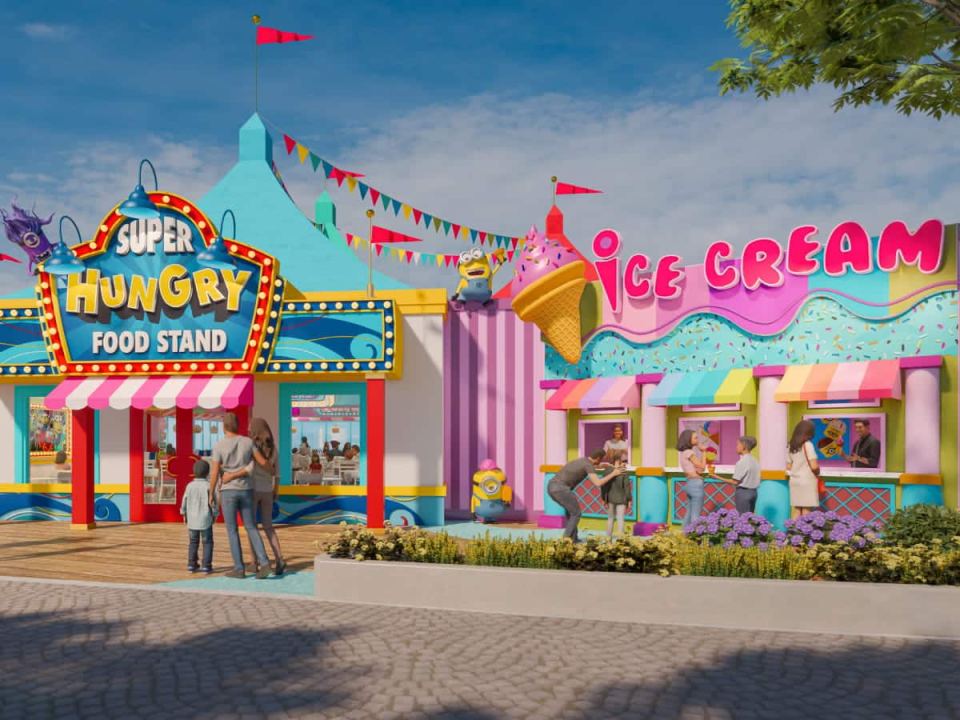 Super Hungry Food Stand has been inspired by Super Silly Fun Land, a fictional amusement park