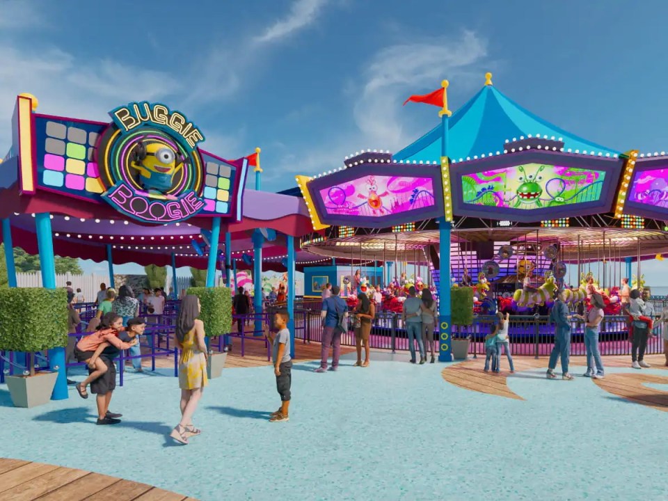 Universal Studios have described Buggie Boogie as the 'first-ever Minion dance party-themed carousel'