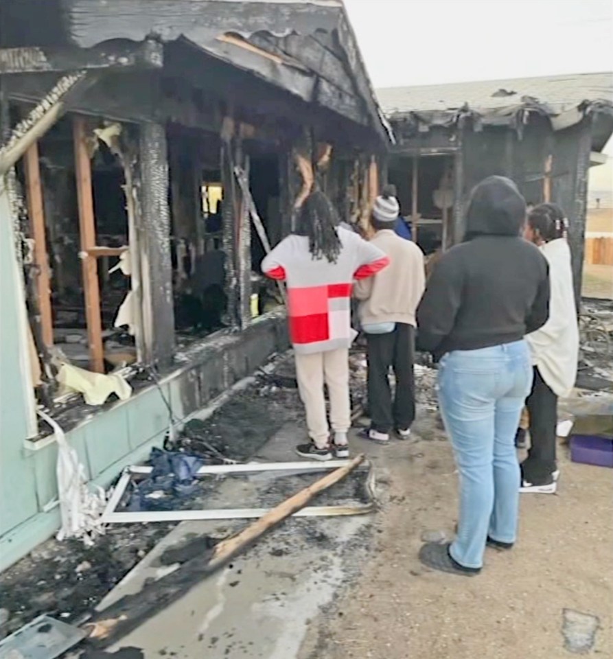 The family home was gutted by the fire