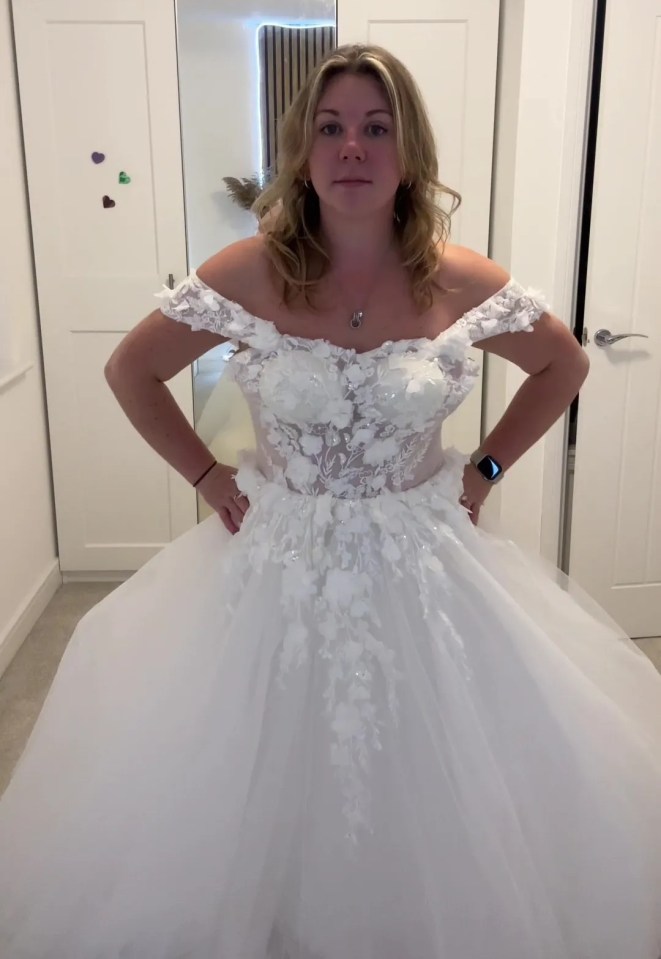 TikTok user Lucy showed her audience the wedding dresses she purchased from Shein